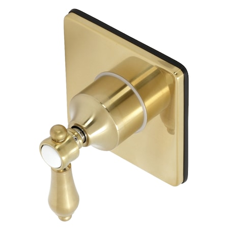 Kingston Brass KS3047BAL Single-Handle Three-Way Diverter Valve with Trim Kit, Brushed Brass KS3047BAL